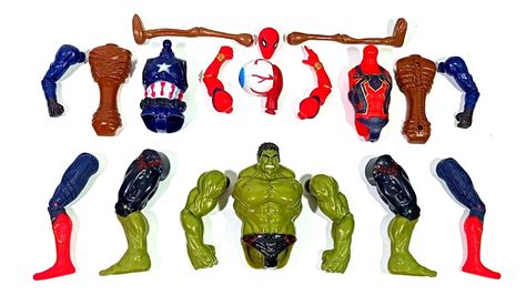 Merakit Mainan Siren Head Toys Vs Red Spider Man Vs Captain America Vs