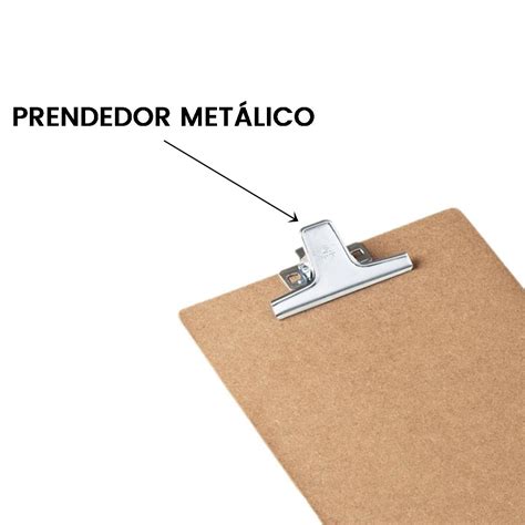 Pranchetas Oficio A Mdf C Prendedor Met Lico