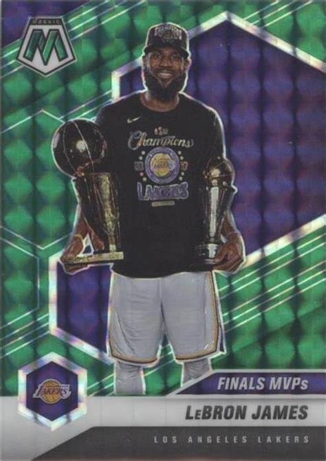 Panini Mosaic Finals Mvps Green Mosaic Prizm Lebron