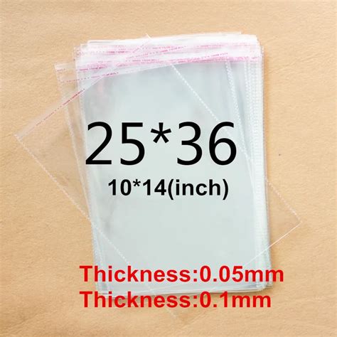 200 Self Adhesive Resealable Clear Plastic Bag 25324cm Cellophane