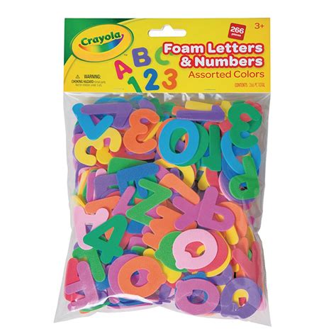 Foam Letters Numbers Assorted Colors Pieces Pacac Cra