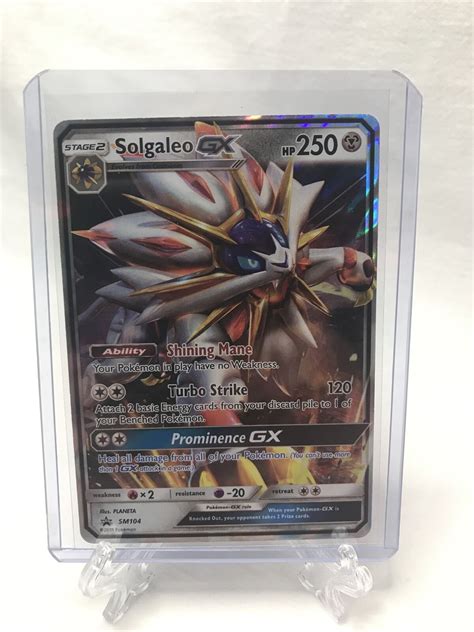 Pokemon Solgaleo GX SM104 Values MAVIN