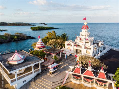 Sagar Shiv Mandir Hindu Temple On Mauritius Island Stock Photo Adobe