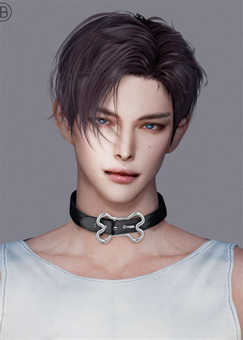 SIMS4 TS4 MoooD Hair N83 VER2 MoooD In 2024 Sims Hair Sims 4