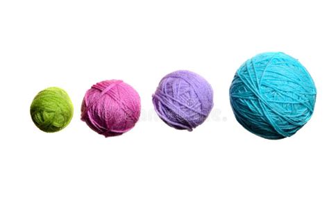 Wool Knitting On White Background Stock Photo Image Of Handmade Coil