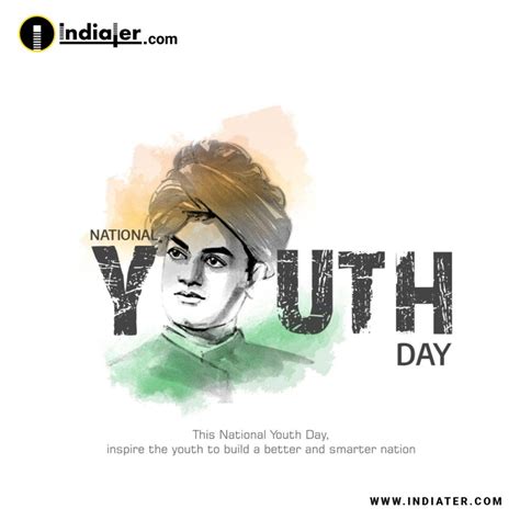 Free National Youth Day Psd Banner Messages And Images On Swami