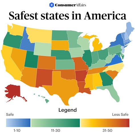 Safest States in the U.S. (2023) | ConsumerAffairs®