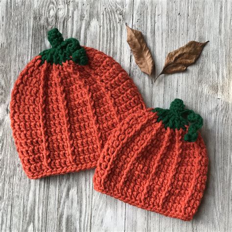 Pumpkin Beanie Crochet Pattern - Crochet It Creations