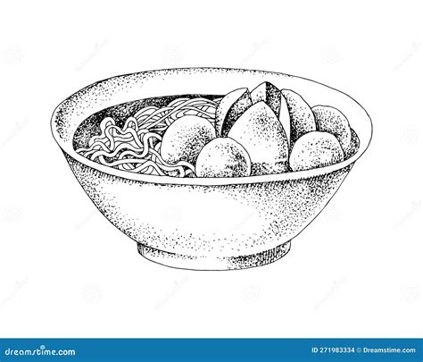 Bakso Indonesian Food, Hand Drawing Illustration. | CartoonDealer.com ...