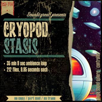 Second Life Marketplace - POV: Cryopod Stasis - immersive sound loop system