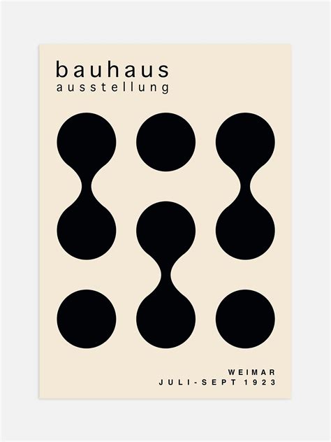 Black Minimal Bauhaus Poster Bauhaus Poster Bauhaus Minimalism