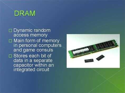 Memory Dram Dynamic Random Access Memory Main Form