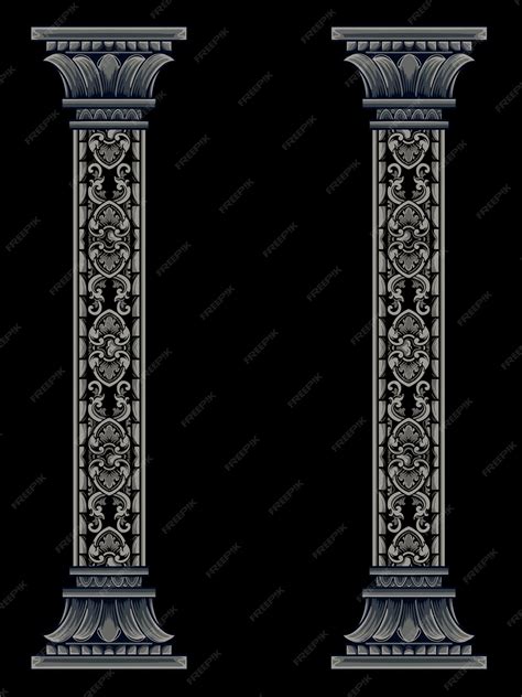 Premium Vector Pillar Vector Design For Elements Color Editable