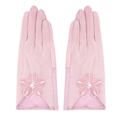 Pair Elegant Sunscreen Gloves Unique Lace Gloves Sun Protection Dress