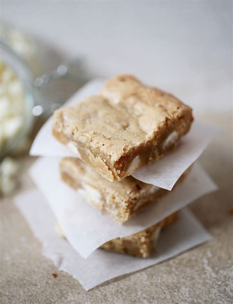 White Chocolate Blondies With Maple Cream Sauce The Merrythought