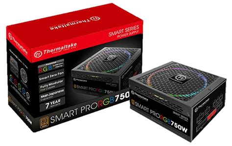 Fonte Thermaltake Smart Pro RGB 750W 80 Plus Bronze PFC Ativo Full