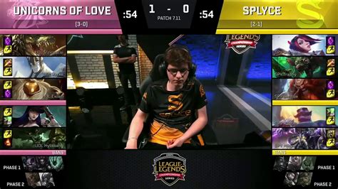 Spy Vs Uol Highlights Game Eu Lcs Summer Splyce Vs Unicorns Of