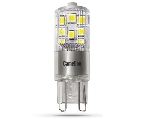 Лампа св д Camelion G9 220V 5W 400lm 330 3000K 2K прозр 55x16