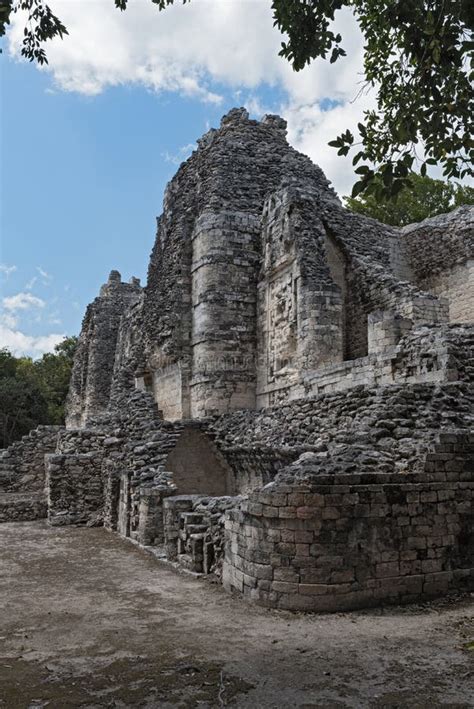 The Ruins of the Ancient Mayan City of Hormiguero, Campeche, Mexico Stock Image - Image of stone ...