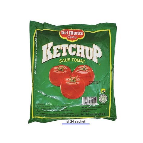 Del Monte Tomato Ketchup Sachet Isi Sachet Lazada Indonesia