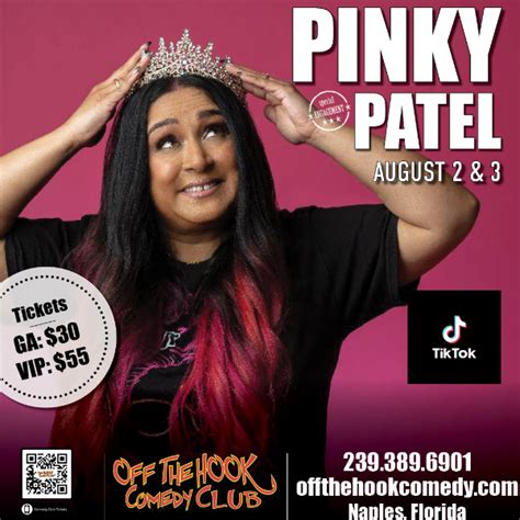 Off The Hook Comedy Club Comedian Pinky Patel Live In Naples Florida