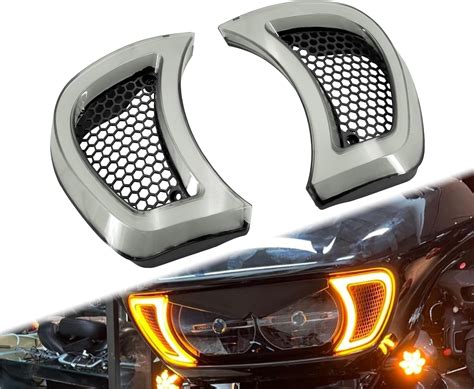 Amazon Hcmotorku Motorcycle Led Headlight Vent Accents Turn Signal