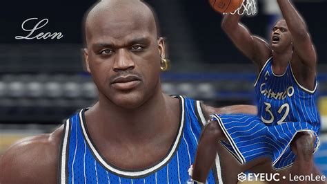 NBA 2K22 Shaquille ONeal Rookie Cyberface By Leon