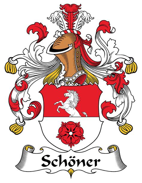 schoner coat  arms german digital art  heraldry fine art america