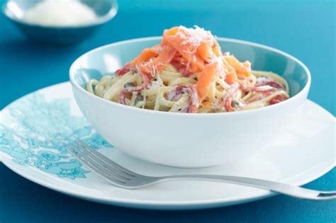 Linguine With Smoked Salmon And Capers Recipe Au