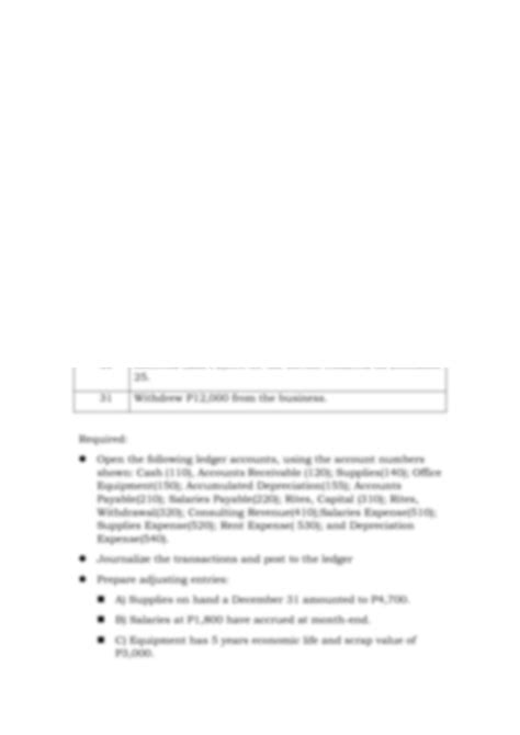 Answer Key Financial Accounting Comprehensive Problem 5