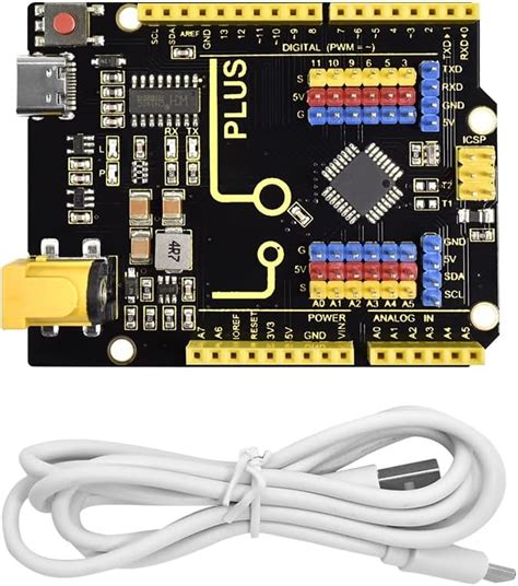 Elegoo Uno R3 Tarjeta Placa Con Cable Usb Y Microcontrolador Compatible