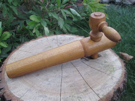 Big Spigot Vintage Wooden Spigot Handmade Spigot Wine Barrel Tap