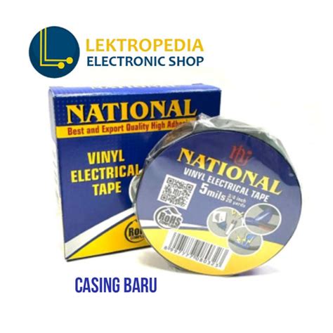 Jual National Tape Isolasi Solasi Hitam BESAR Kabel Listrik Electrical