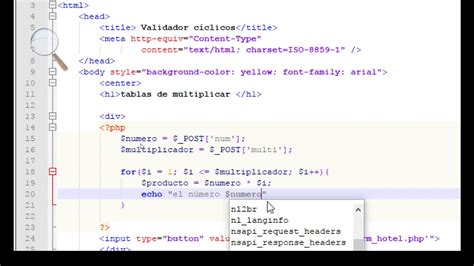 Algoritmo En Ciclo FOR Con PHP YouTube