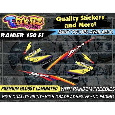 Raider 150 Fi Inspired R125 Sticker Decals Shopee Philippines