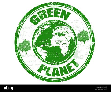 World Map Green Press Stock Vector Images Alamy