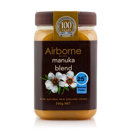 AIRBORNE Manuka Blend Pure Natural Honey 25 500g Online Food And