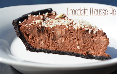 Chocolate Mousse Pie Recipe This Mom Can Cook