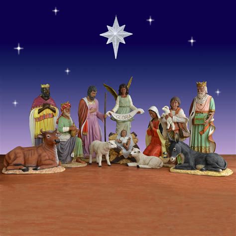 11-Piece African-American Nativity Set - Fiberglass