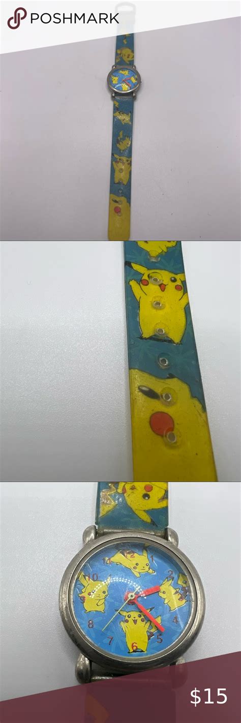 Pokémon Pikachu Watch Vintage Plastic Vintage Watches Pokemon Pikachu