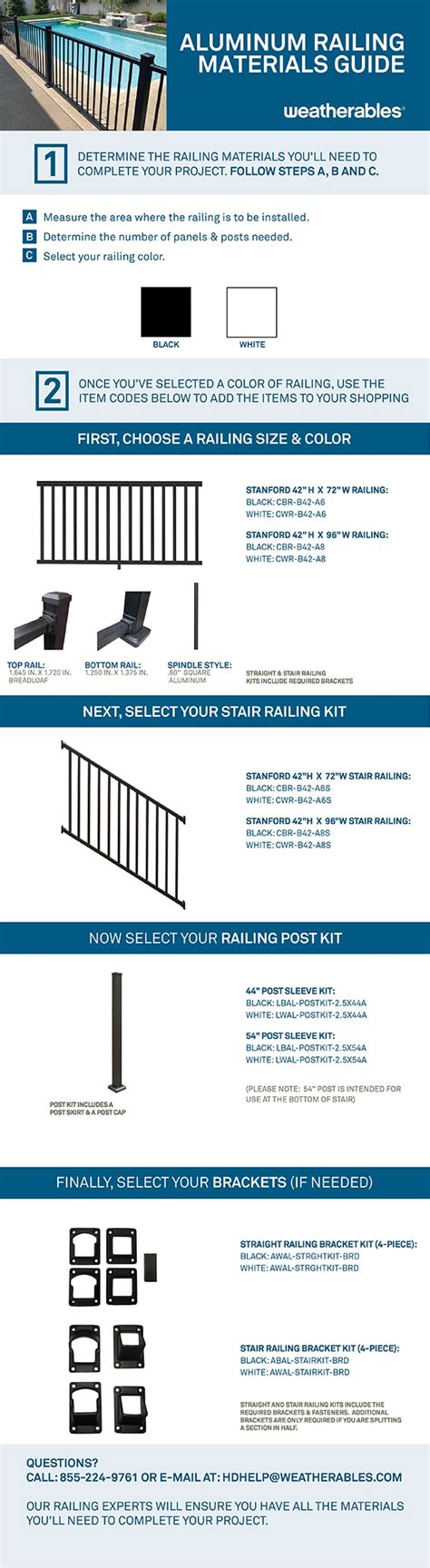 Weatherables Stanford Black 35 Ft H X 96 In W Textured Aluminum Stair Railing Kit Cbr B42 A8s