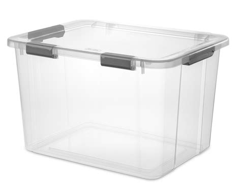 Storage Box W Hinged Lids 80 Qt W Gray Latches Lee Distributors