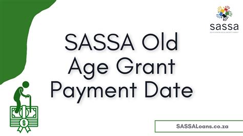 Payment Dates For SASSA OLD Age Grant Pension