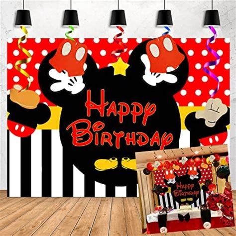 Mickey Mouse Clubhouse Birthday Backdrop For Party