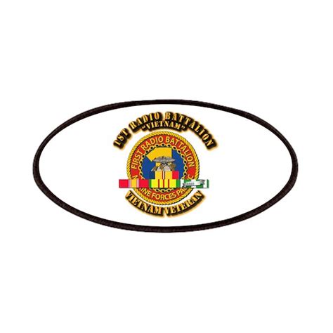 Usmc 1st Radio Battalion W Vn Svc Ribbon Patch By Aaa Vector