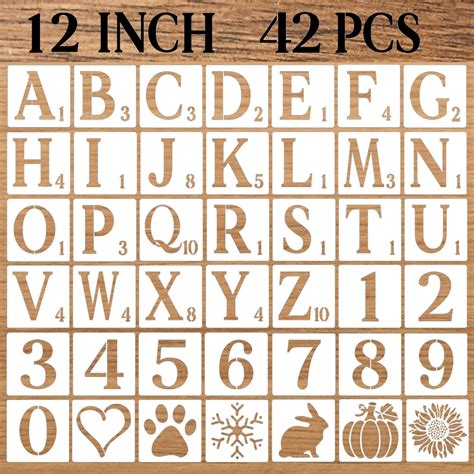 Amazon Welcome Stencils For Painting12 Round Stencils For