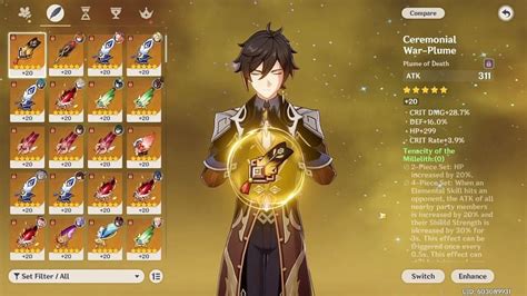Best Zhongli Build In Genshin Impact With Tenacity Of The Millelith