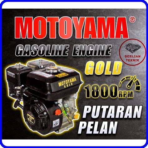 Jual Mesin Penggerak Bensin Engine Gasoline Motoyama Gold SPE 420