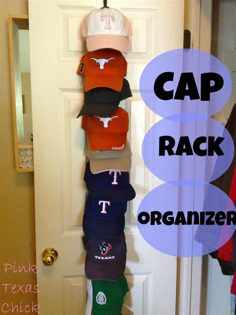 Pink Texas Chick: Baseball Cap Rack Organizer