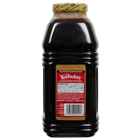 Yoshidas Original Gourmet Sauce 63 Oz Costco Food Database